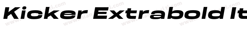 Kicker Extrabold Ita字体转换
